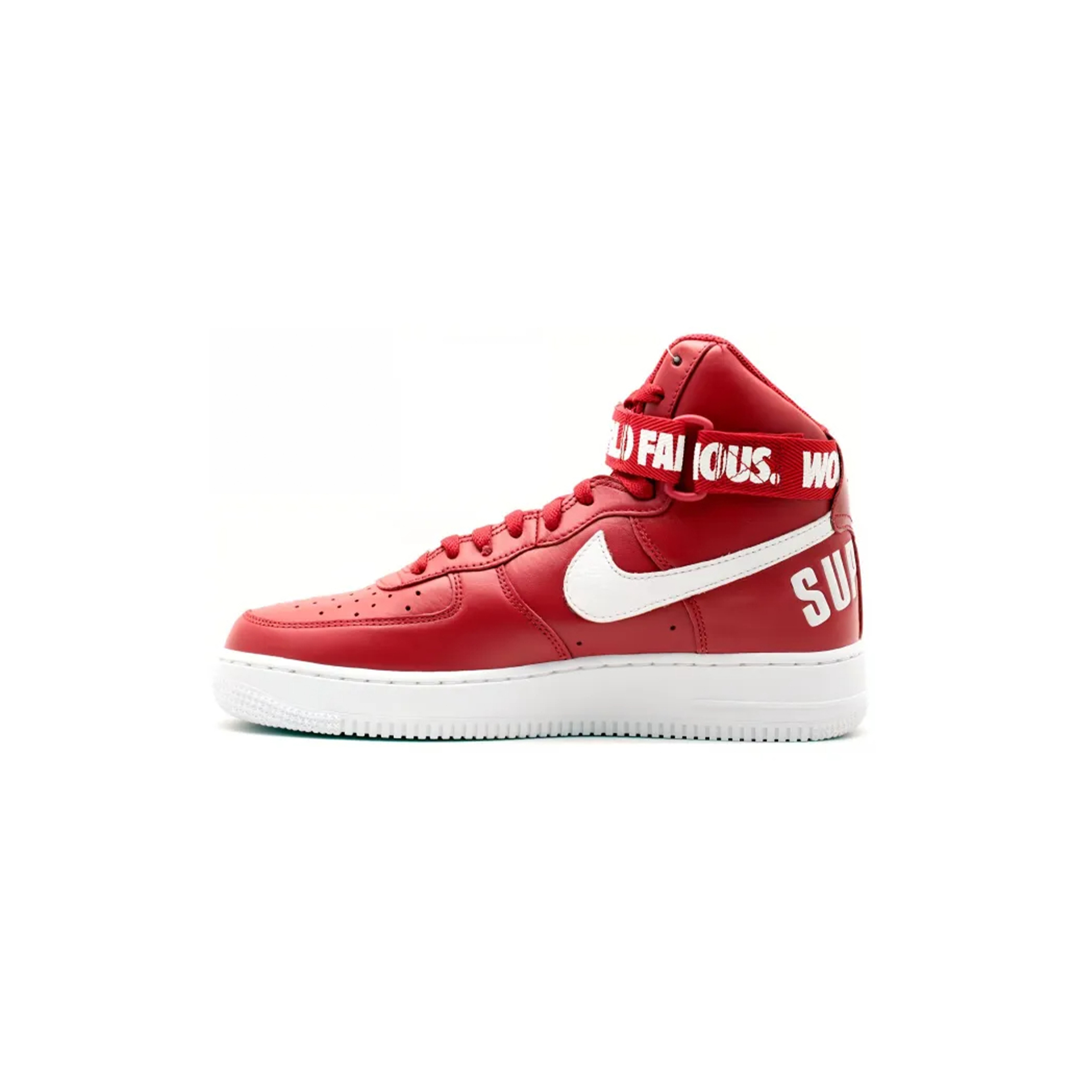 NIKE AIR FORCE 1 HIGH SUPREME WORLD FAMOUS RED 698696-610